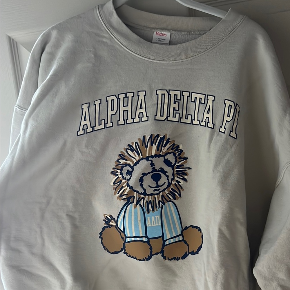 Alpha Delta Pi Sweatshirt with Bear Graphic